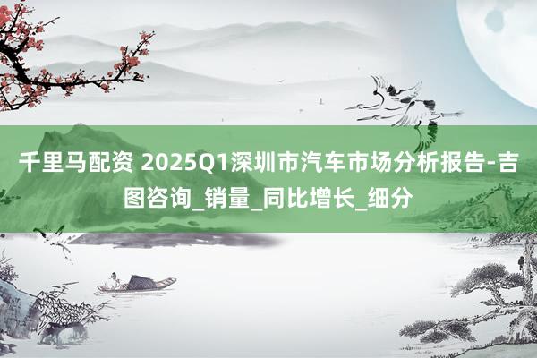 千里马配资 2025Q1深圳市汽车市场分析报告-吉图咨询_销量_同比增长_细分