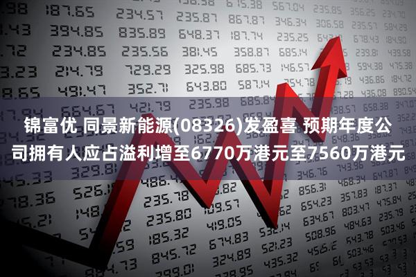 锦富优 同景新能源(08326)发盈喜 预期年度公司拥有人应占溢利增至6770万港元至7560万港元