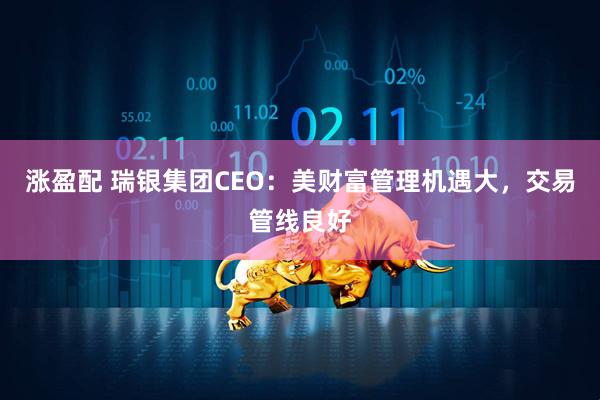 涨盈配 瑞银集团CEO：美财富管理机遇大，交易管线良好